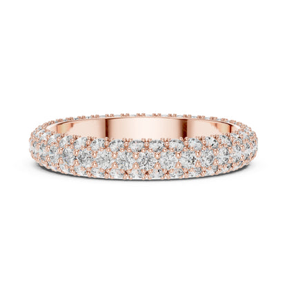 14K White Gold Round Lab-Grown Diamond Drop Ring for Women | Bridal Jewellery | Pure Carat