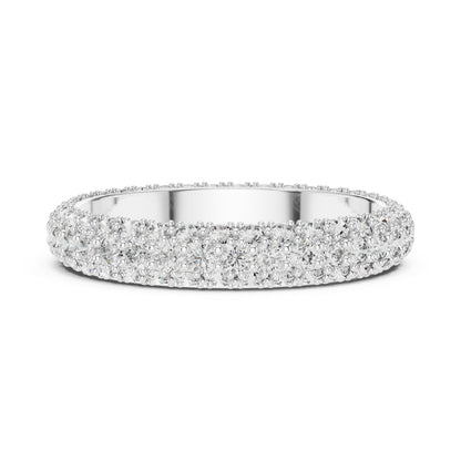 14K White Gold Round Lab-Grown Diamond Drop Ring for Women | Bridal Jewellery | Pure Carat