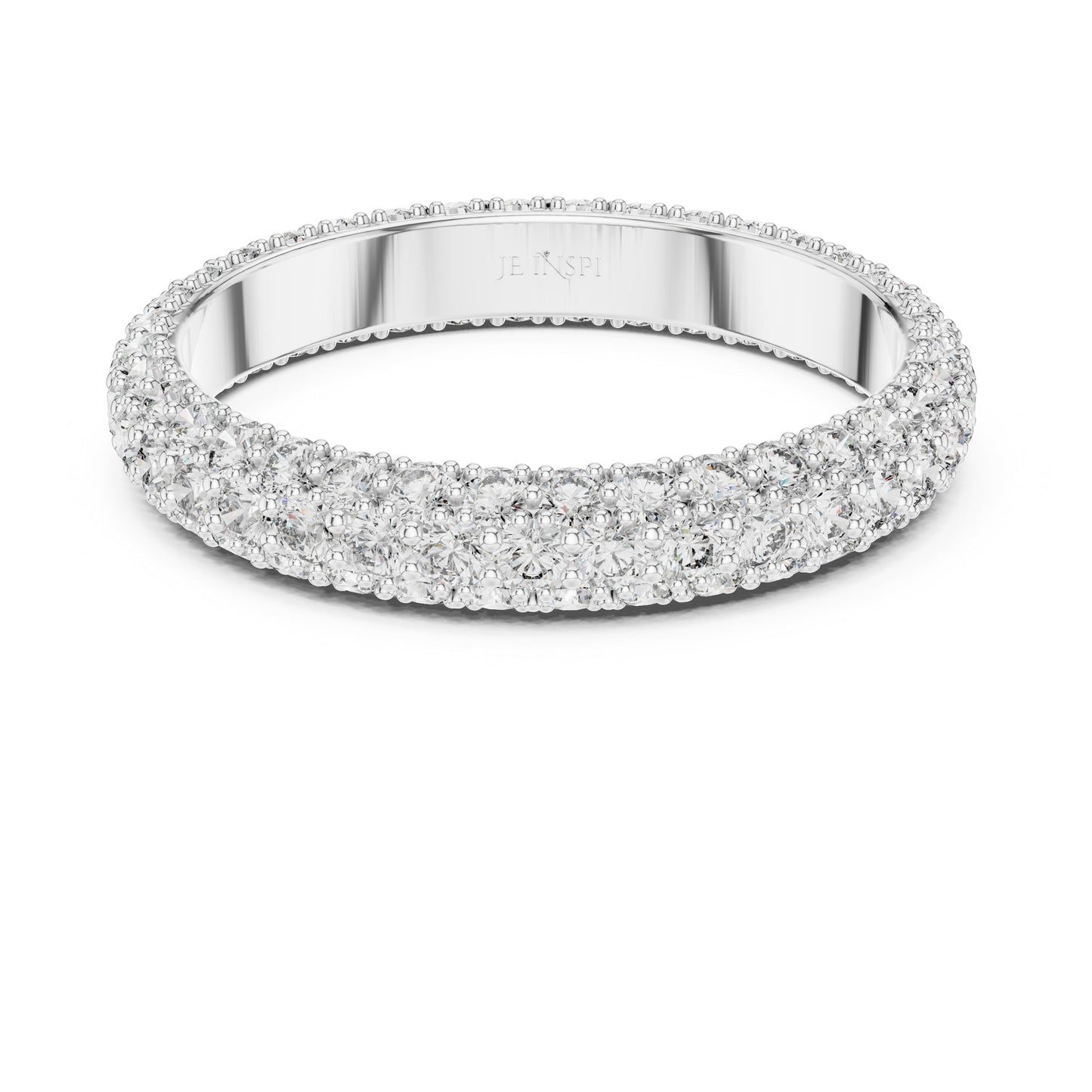 14K White Gold Round Lab-Grown Diamond Drop Ring for Women | Bridal Jewellery | Pure Carat