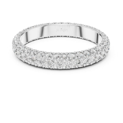 14K White Gold Round Lab-Grown Diamond Drop Ring for Women | Bridal Jewellery | Pure Carat