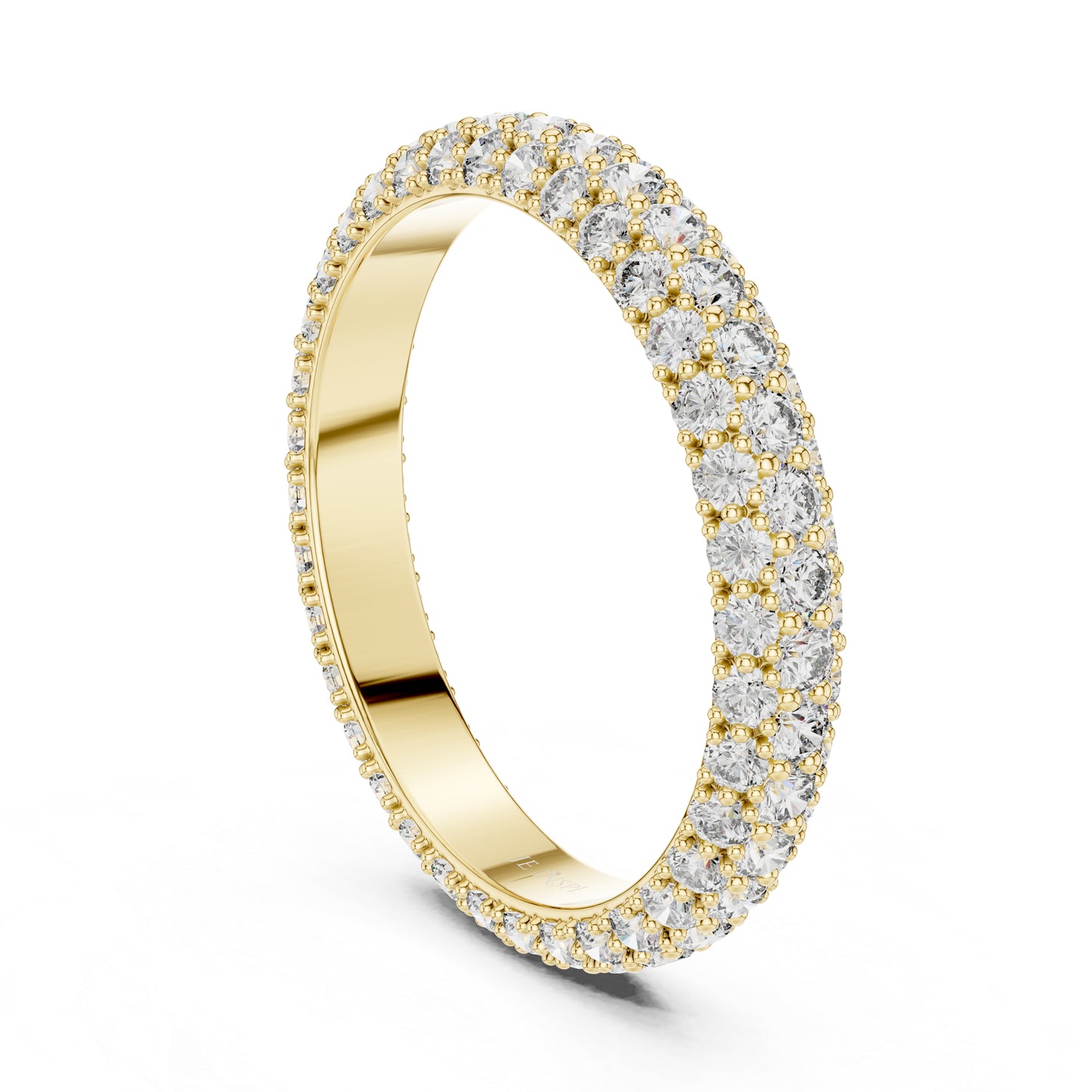 14K White Gold Round Lab-Grown Diamond Drop Ring for Women | Bridal Jewellery | Pure Carat