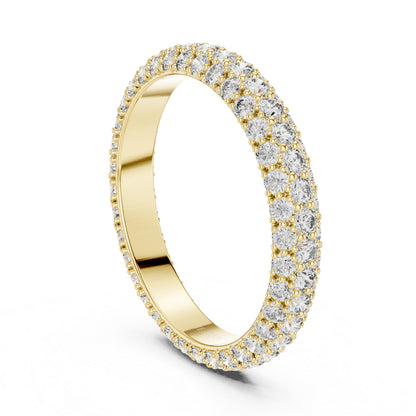 14K White Gold Round Lab-Grown Diamond Drop Ring for Women | Bridal Jewellery | Pure Carat