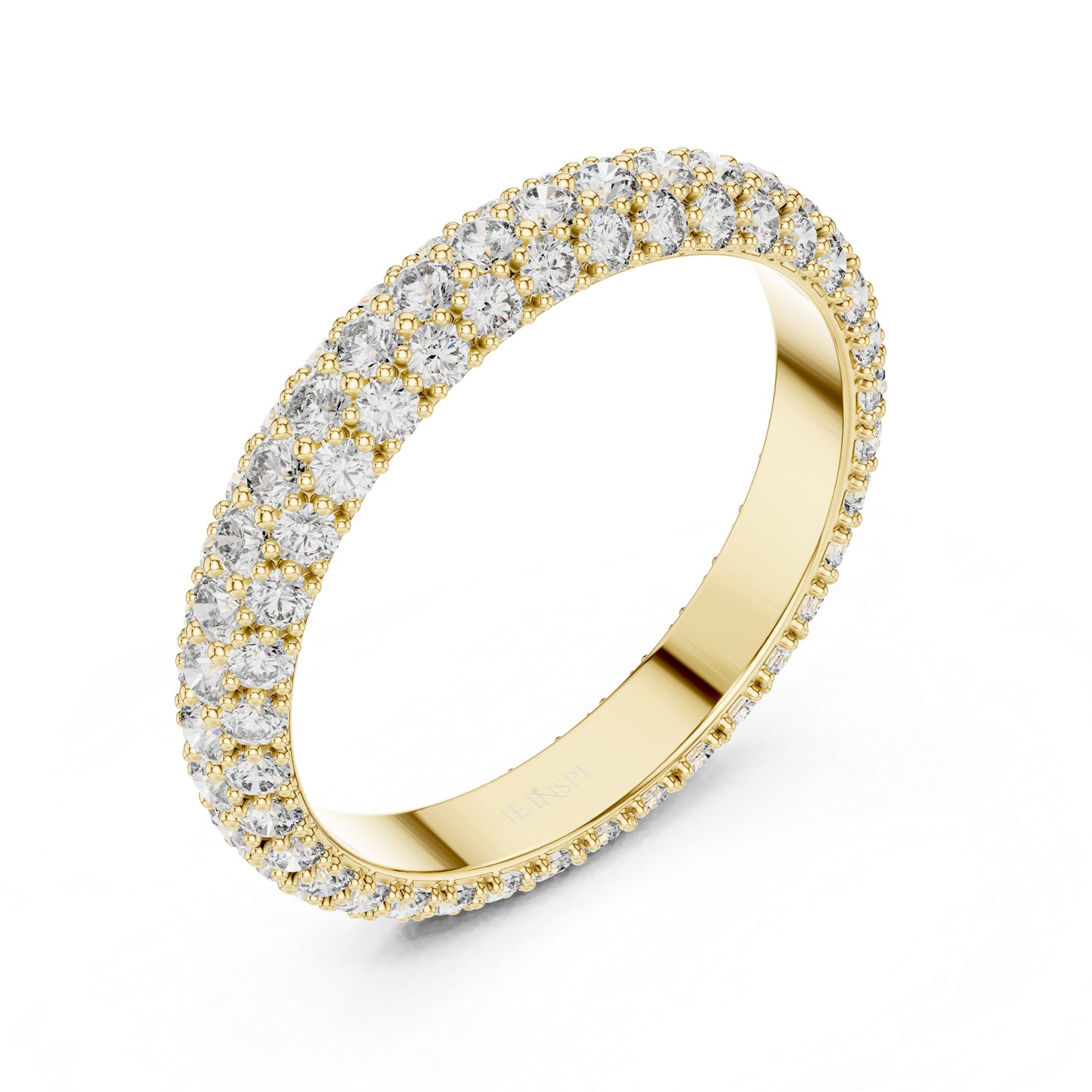 14K White Gold Round Lab-Grown Diamond Drop Ring for Women | Bridal Jewellery | Pure Carat