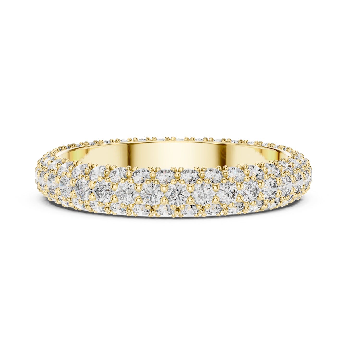 14K White Gold Round Lab-Grown Diamond Drop Ring for Women | Bridal Jewellery | Pure Carat
