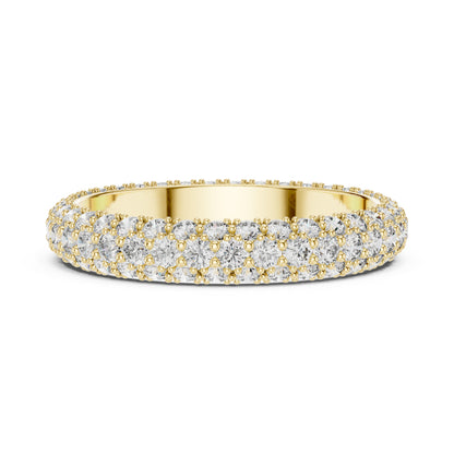 14K White Gold Round Lab-Grown Diamond Drop Ring for Women | Bridal Jewellery | Pure Carat