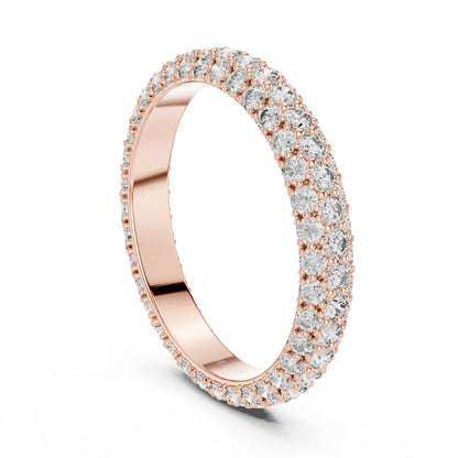 14K White Gold Round Lab-Grown Diamond Drop Ring for Women | Bridal Jewellery | Pure Carat