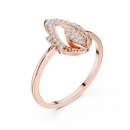 18K Yellow Gold Round Lab-Grown Diamond Engagement Ring for Women | Pure Carat