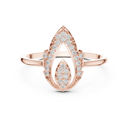 18K Yellow Gold Round Lab-Grown Diamond Engagement Ring for Women | Pure Carat
