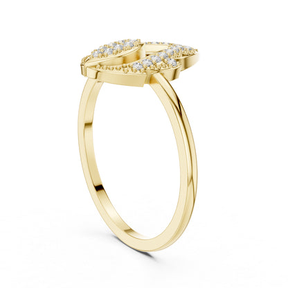 18K Yellow Gold Round Lab-Grown Diamond Engagement Ring for Women | Pure Carat