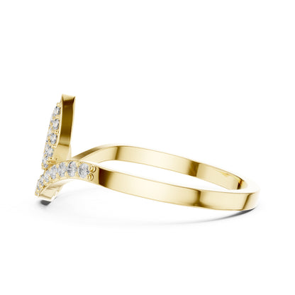 14K Yellow Gold Round Lab-Grown Diamond Ring for Women | Anniversary Gift | Pure Carat