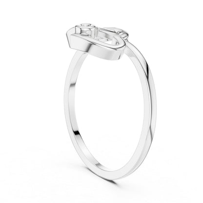 14K White Gold Round Lab-Grown Diamond Engagement Ring for Women | Pure Carat