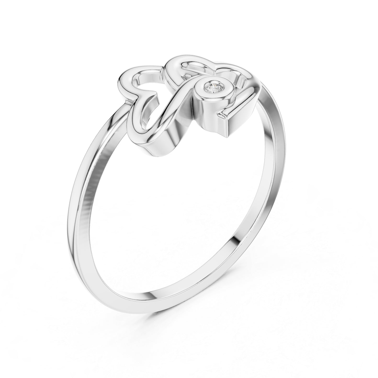 14K White Gold Round Lab-Grown Diamond Engagement Ring for Women | Pure Carat