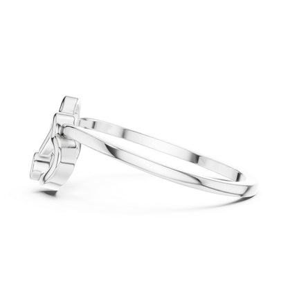 14K White Gold Round Lab-Grown Diamond Engagement Ring for Women | Pure Carat