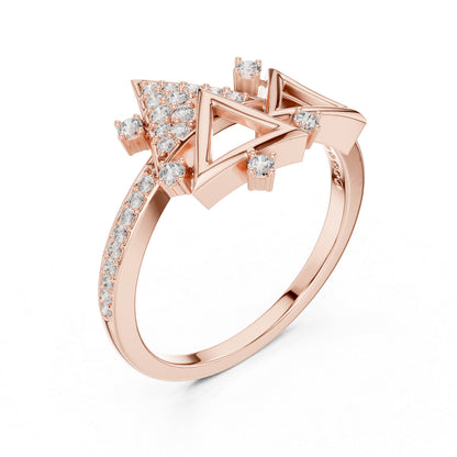 14K Yellow Gold Round Lab-Grown Diamond Bridal Ring for Women | Pure Carat