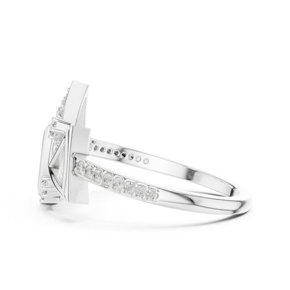 14K Yellow Gold Round Lab-Grown Diamond Bridal Ring for Women | Pure Carat
