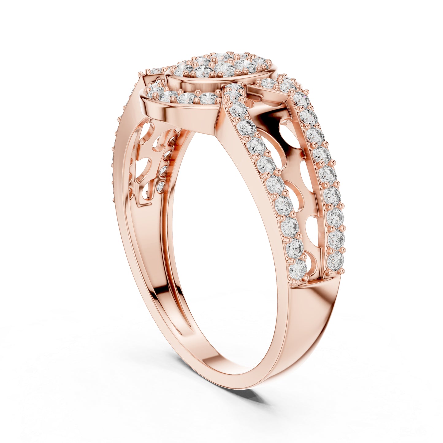 18K Yellow Gold Round Lab-Grown Diamond Drop Ring for Everyday Wear | Pure Carat