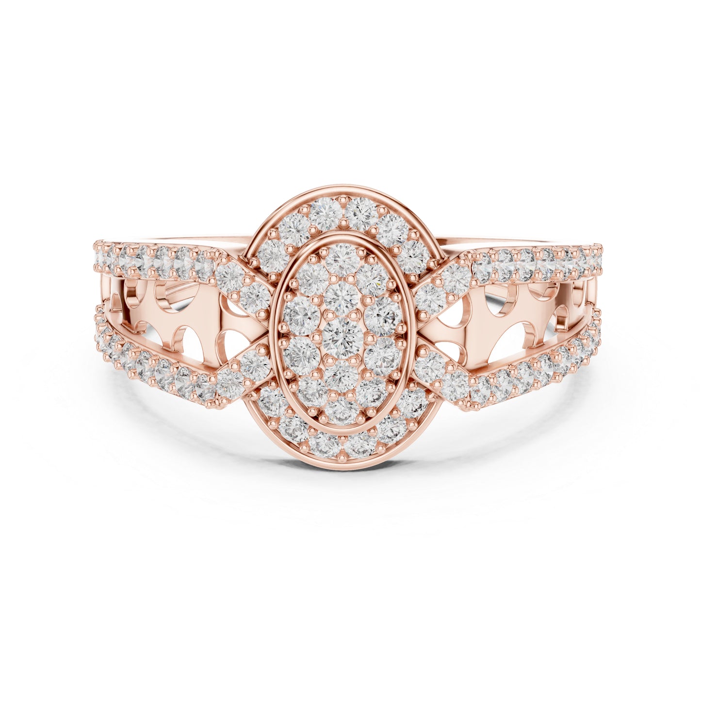 18K Yellow Gold Round Lab-Grown Diamond Drop Ring for Everyday Wear | Pure Carat