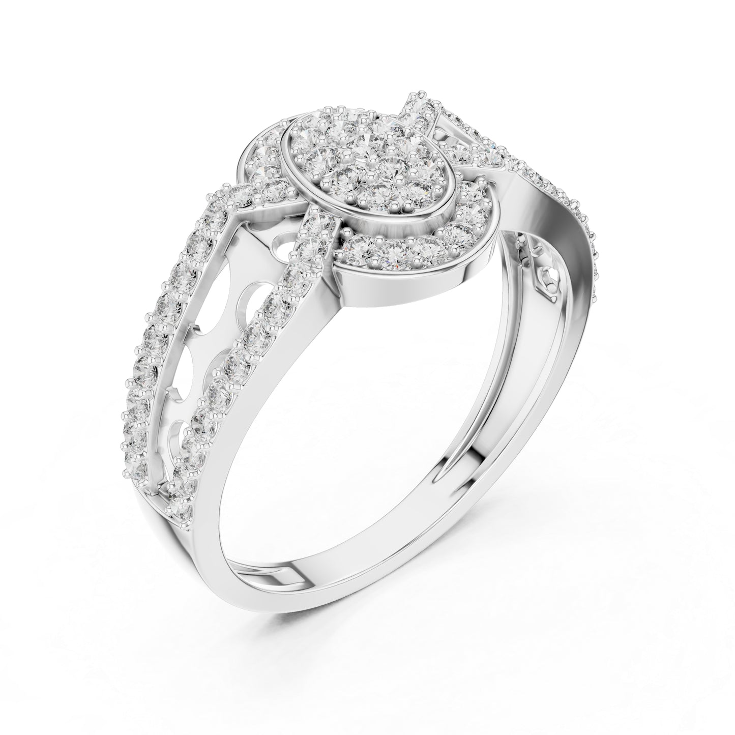 18K Yellow Gold Round Lab-Grown Diamond Drop Ring for Everyday Wear | Pure Carat