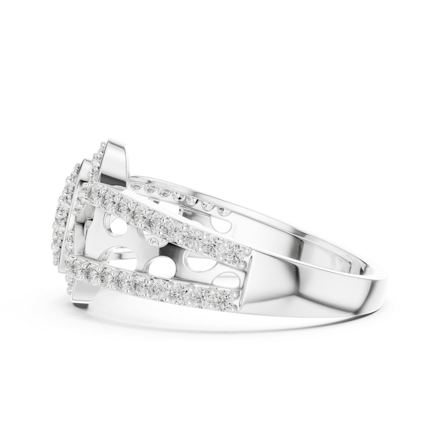 18K Yellow Gold Round Lab-Grown Diamond Drop Ring for Everyday Wear | Pure Carat