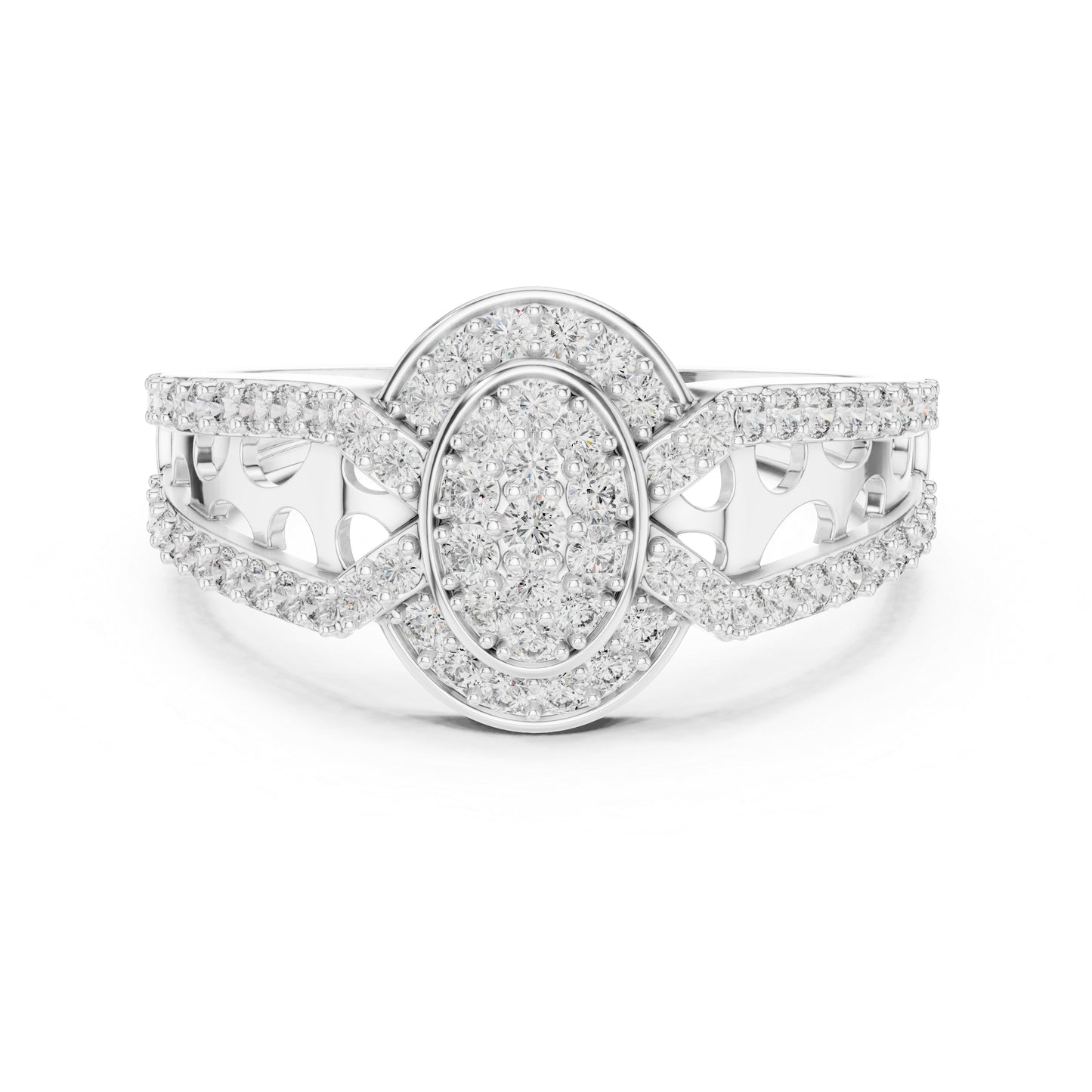 18K Yellow Gold Round Lab-Grown Diamond Drop Ring for Everyday Wear | Pure Carat