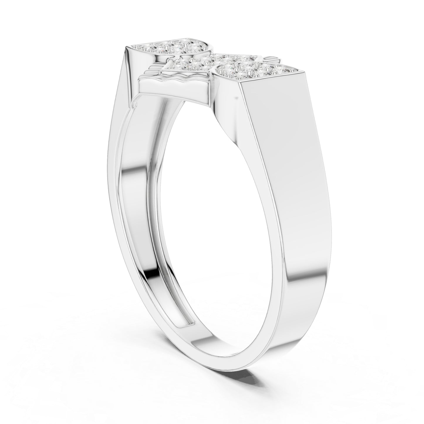 18K Rose Gold Round Lab-Grown Diamond Party Wear Ring for Women | Pure Carat