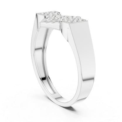 18K Rose Gold Round Lab-Grown Diamond Party Wear Ring for Women | Pure Carat