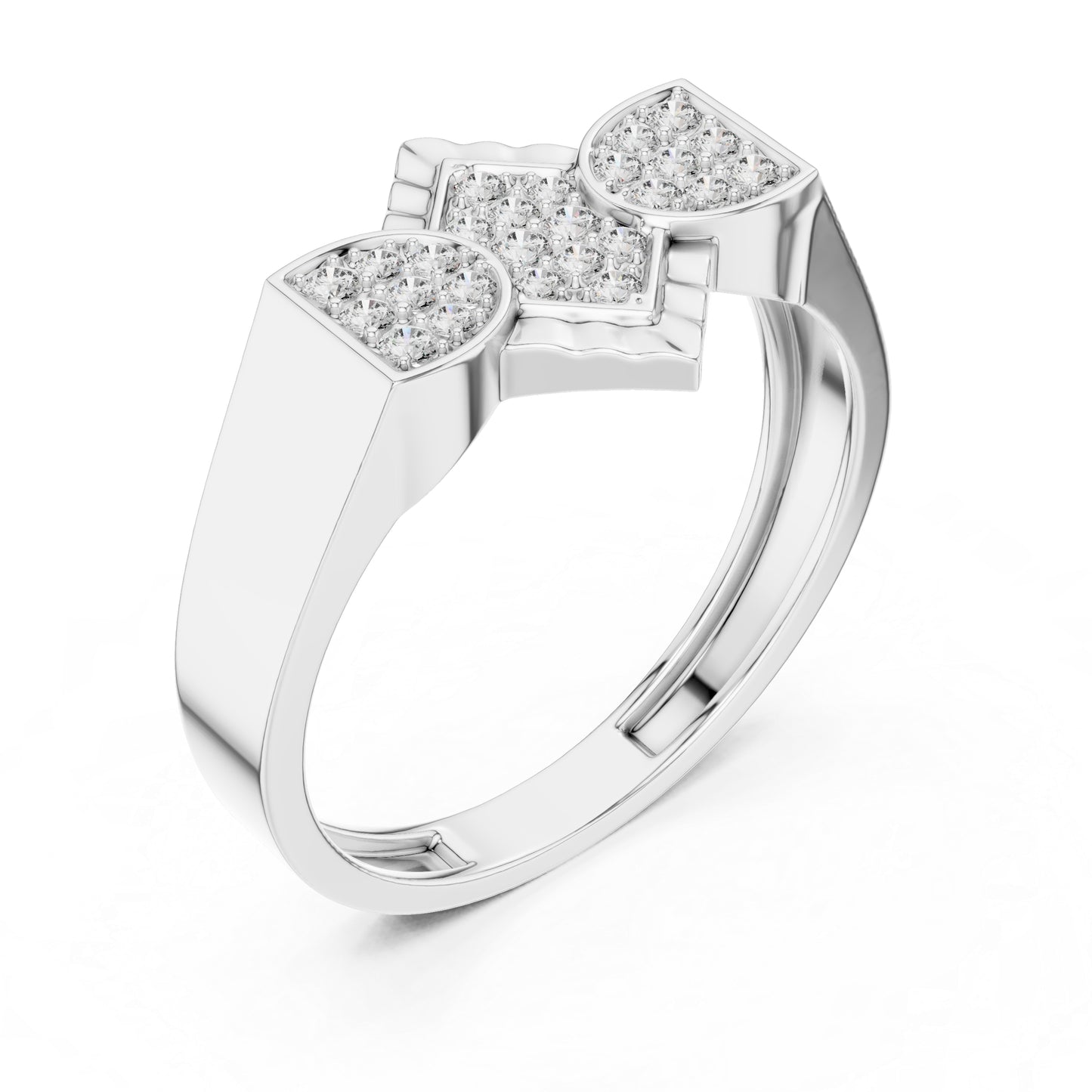 18K Rose Gold Round Lab-Grown Diamond Party Wear Ring for Women | Pure Carat