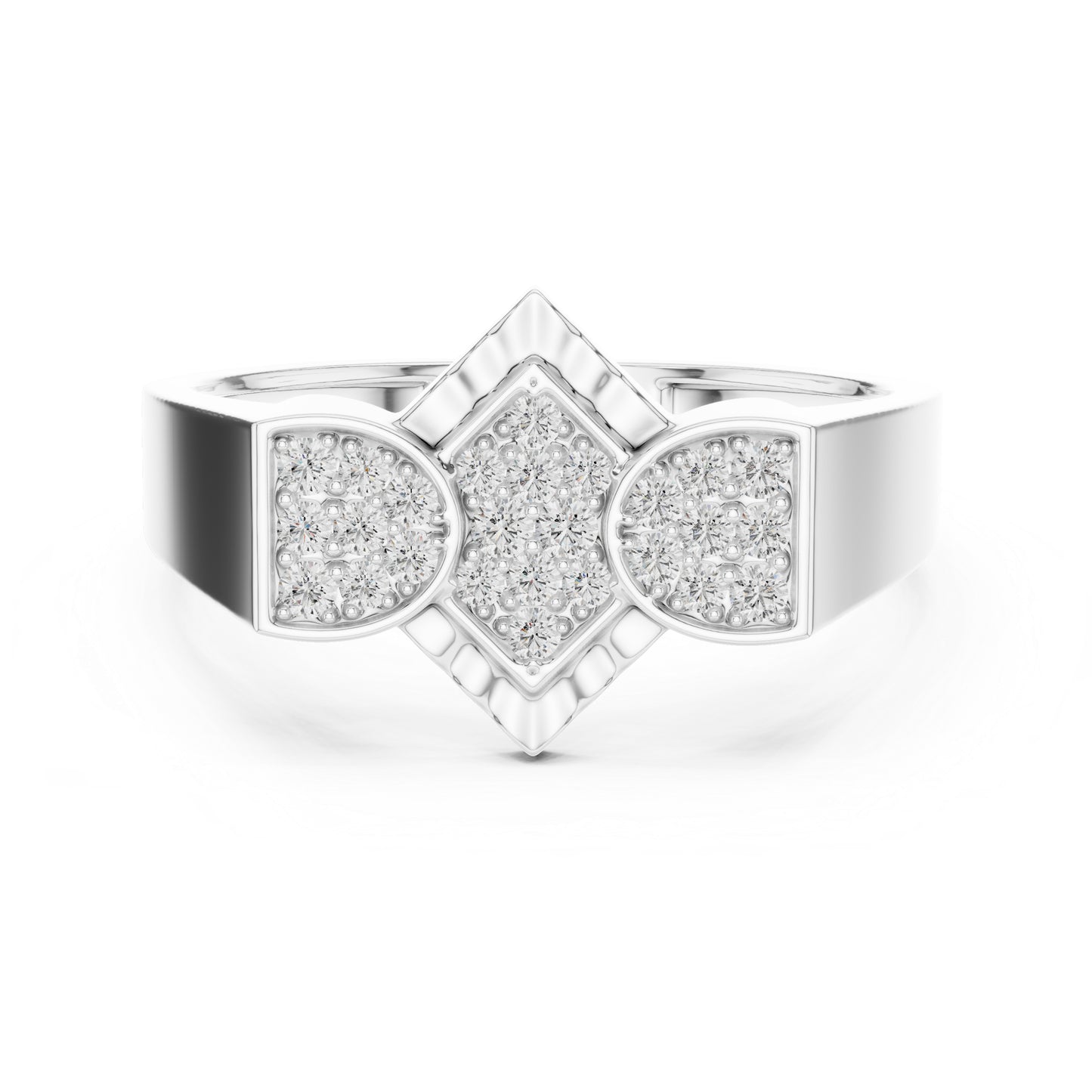 18K Rose Gold Round Lab-Grown Diamond Party Wear Ring for Women | Pure Carat