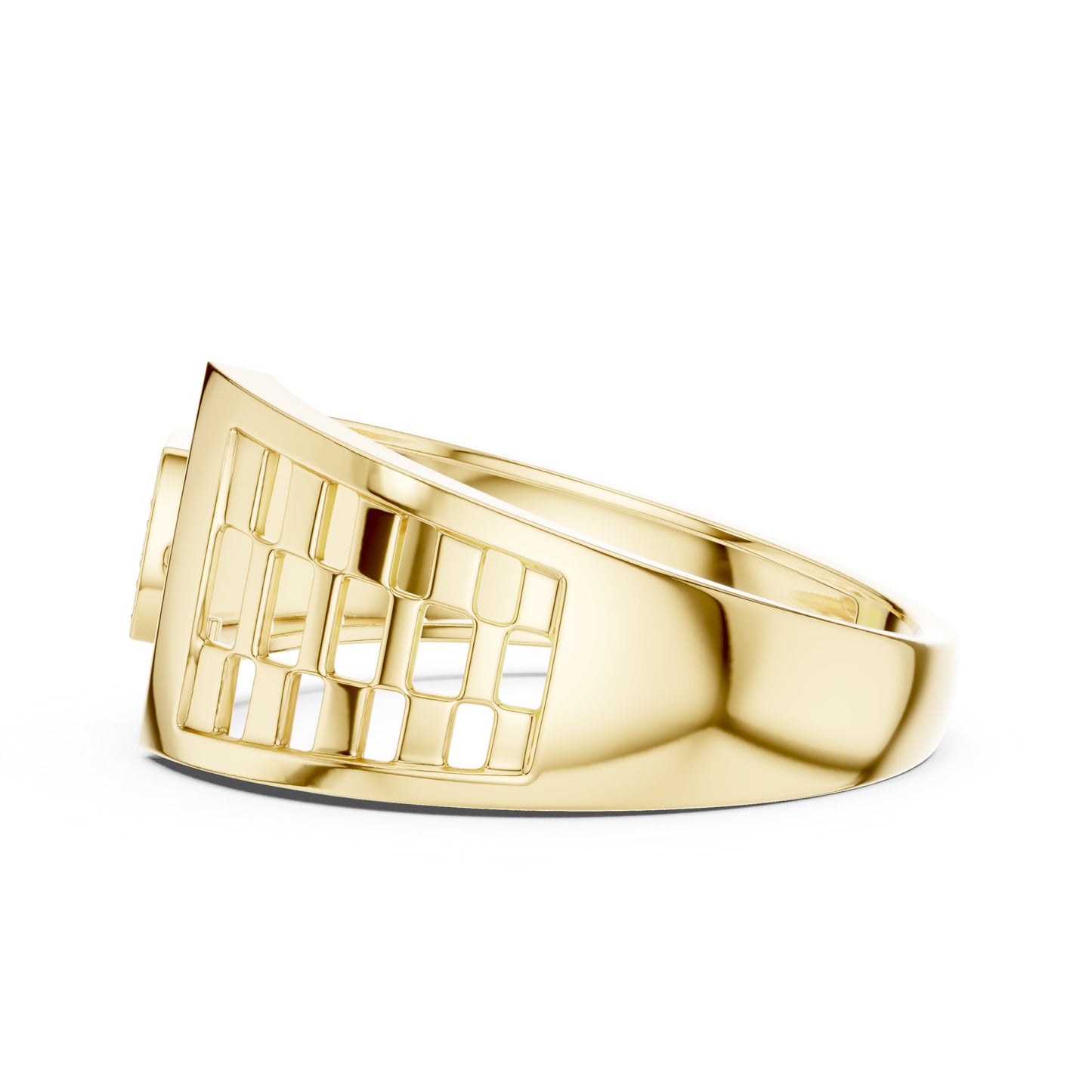 14K White Gold Round Lab-Grown Diamond Office Wear Ring for Women | Pure Carat