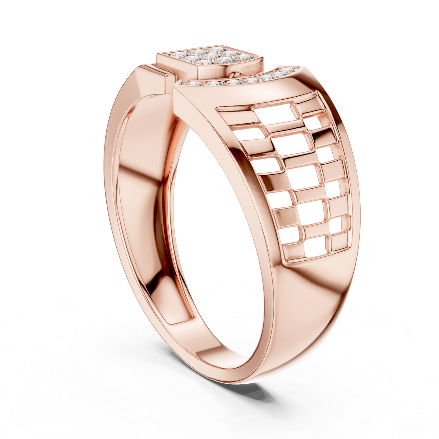 14K White Gold Round Lab-Grown Diamond Office Wear Ring for Women | Pure Carat