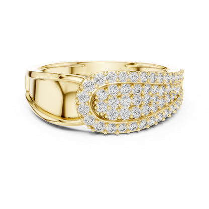 14K Yellow Gold Round Lab-Grown Diamond Engagement Ring for Women | Pure Carat
