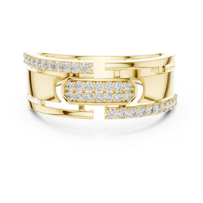 18K Rose Gold Round Lab-Grown Diamond Everyday Wear Ring for Women | Pure Carat