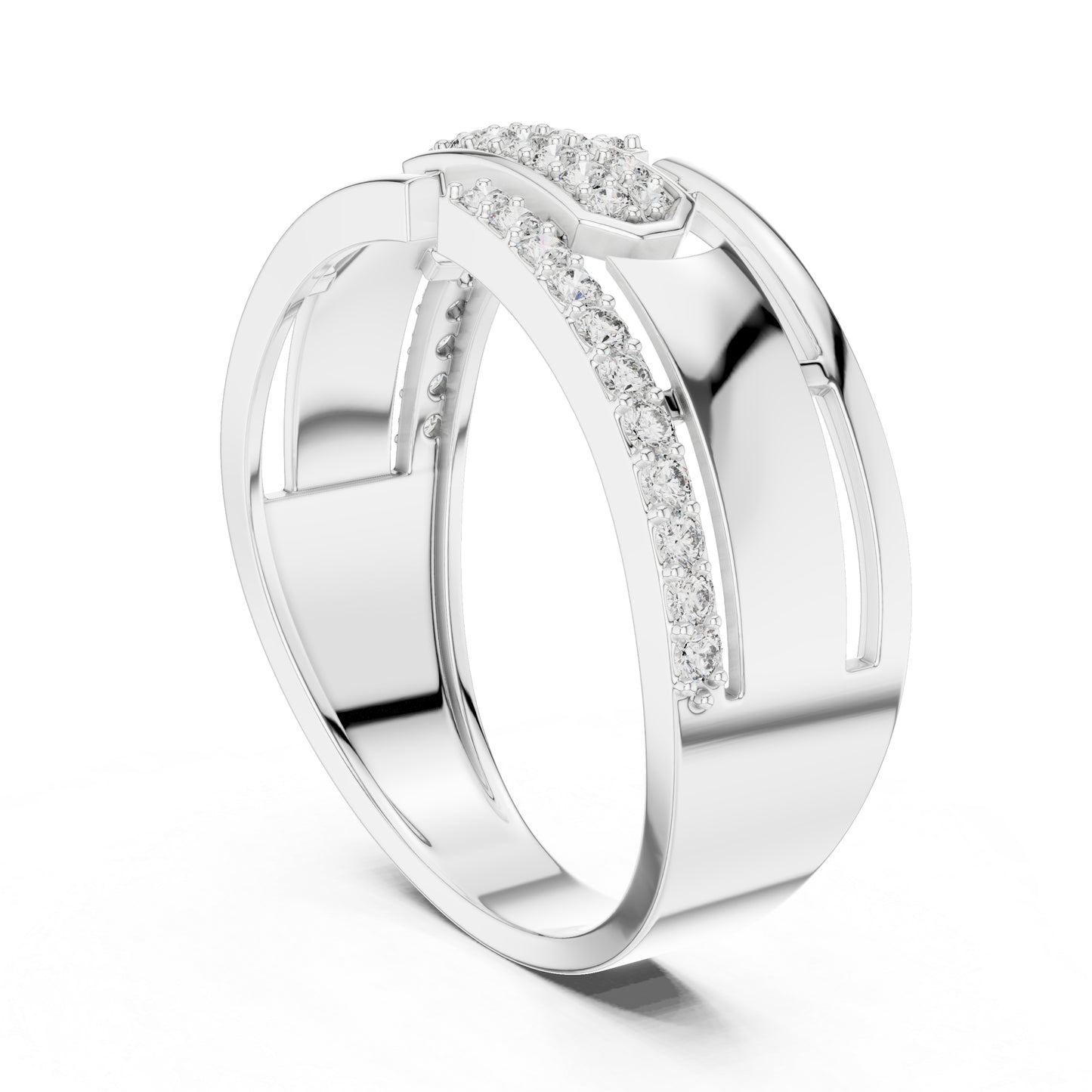 18K Rose Gold Round Lab-Grown Diamond Everyday Wear Ring for Women | Pure Carat