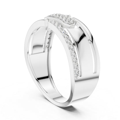 18K Rose Gold Round Lab-Grown Diamond Everyday Wear Ring for Women | Pure Carat