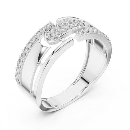 18K Rose Gold Round Lab-Grown Diamond Everyday Wear Ring for Women | Pure Carat