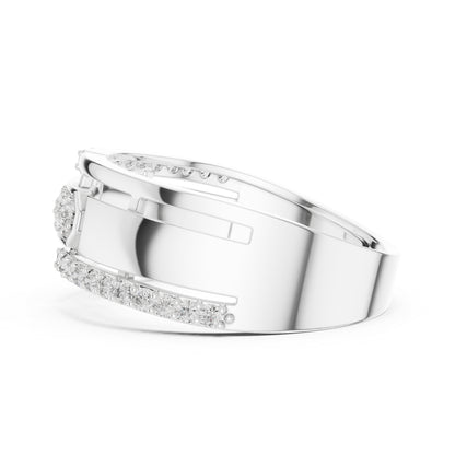 18K Rose Gold Round Lab-Grown Diamond Everyday Wear Ring for Women | Pure Carat