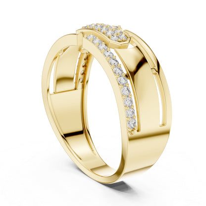 18K Rose Gold Round Lab-Grown Diamond Everyday Wear Ring for Women | Pure Carat