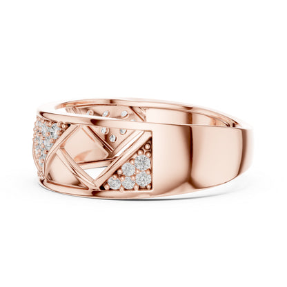 14K Yellow Gold Round Lab-Grown Diamond Bridal Drop Ring for Women | Pure Carat