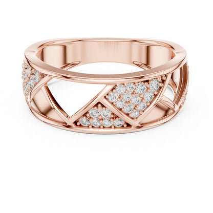 14K Yellow Gold Round Lab-Grown Diamond Bridal Drop Ring for Women | Pure Carat