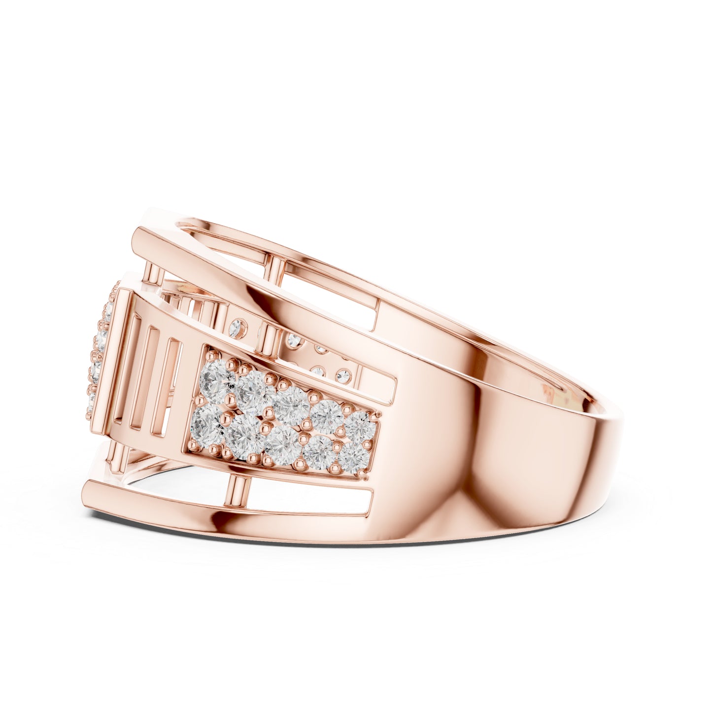 18K White Gold Round Lab-Grown Diamond Anniversary Gift Ring for Women | Pure Carat