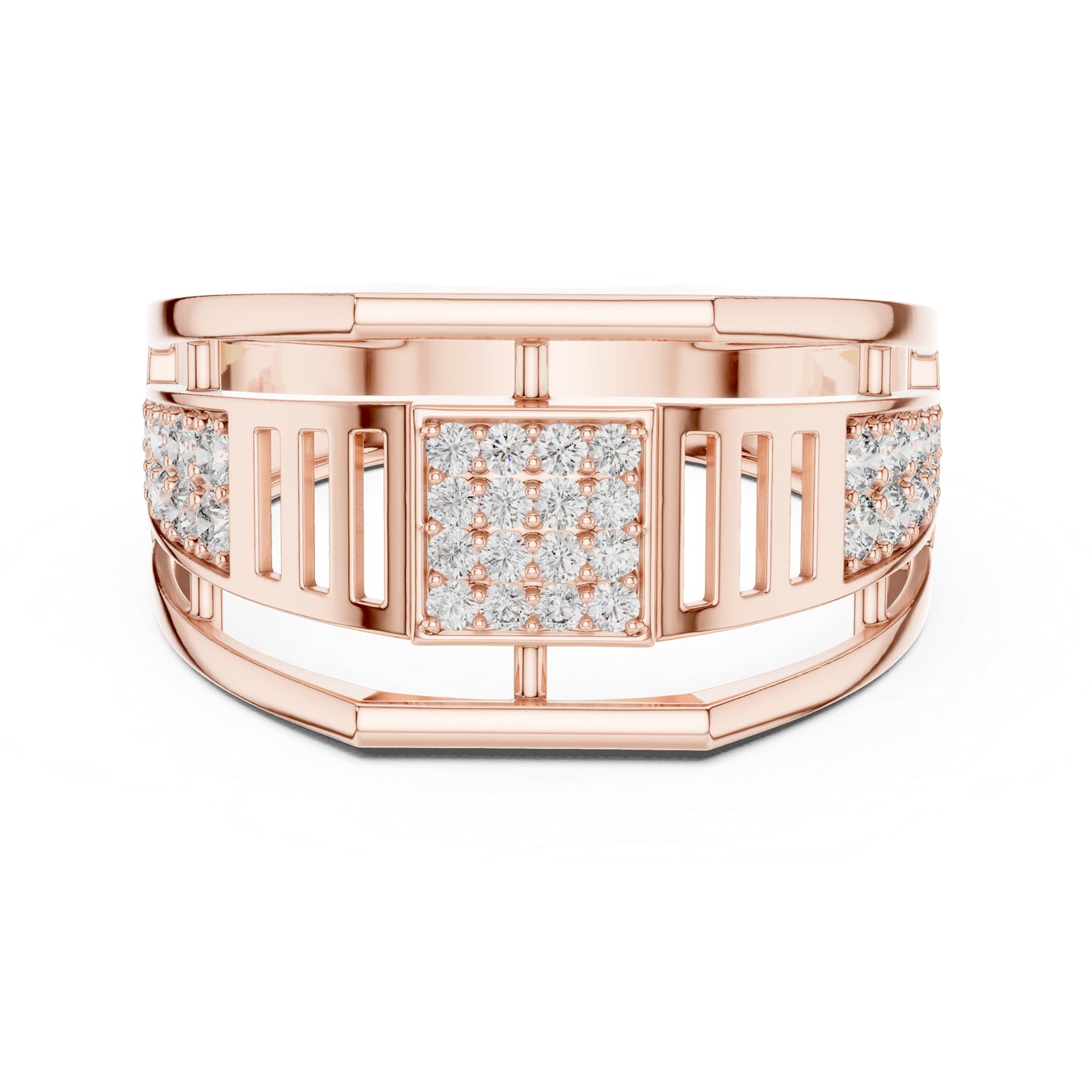 18K White Gold Round Lab-Grown Diamond Anniversary Gift Ring for Women | Pure Carat