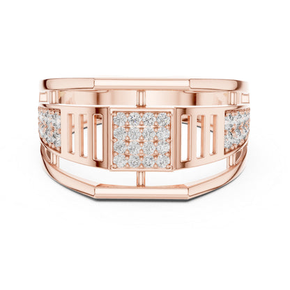 18K White Gold Round Lab-Grown Diamond Anniversary Gift Ring for Women | Pure Carat