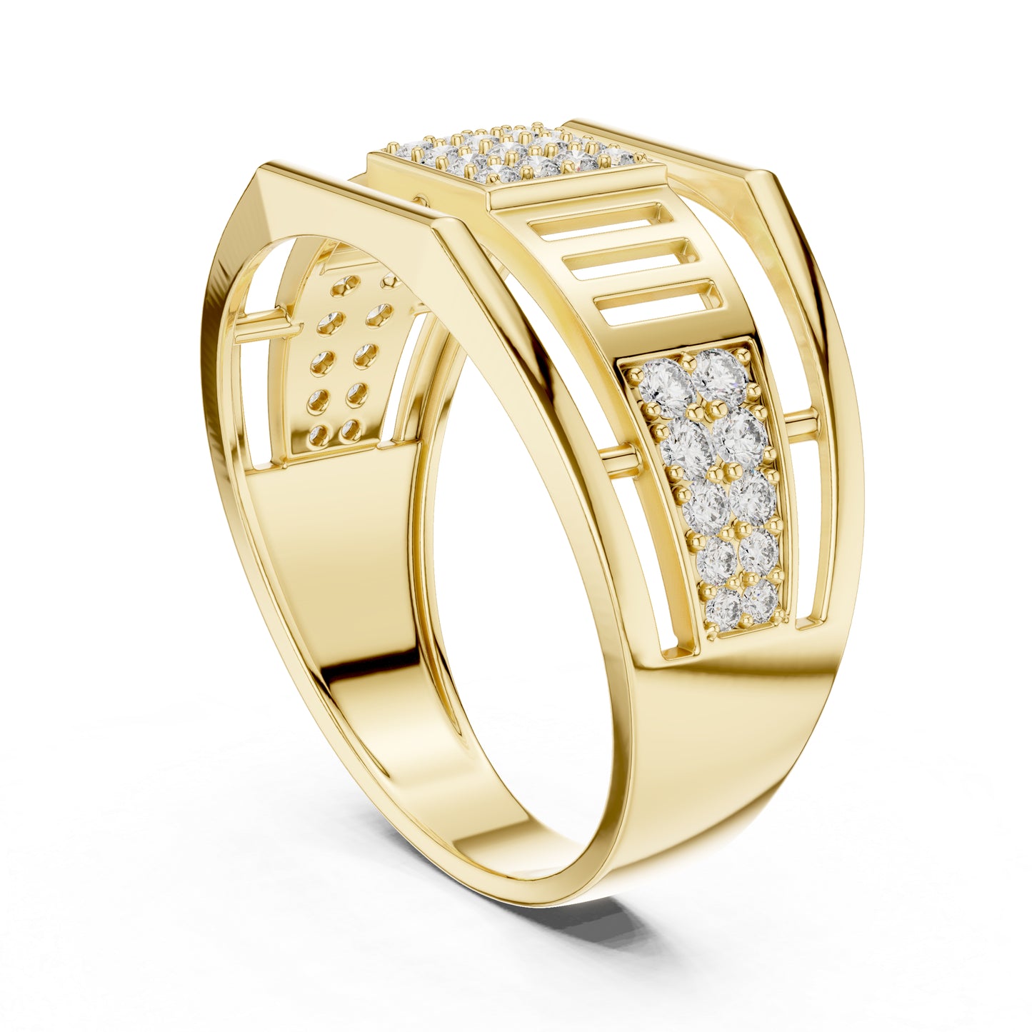 18K White Gold Round Lab-Grown Diamond Anniversary Gift Ring for Women | Pure Carat