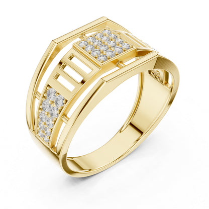 18K White Gold Round Lab-Grown Diamond Anniversary Gift Ring for Women | Pure Carat