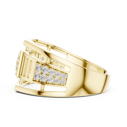 18K White Gold Round Lab-Grown Diamond Anniversary Gift Ring for Women | Pure Carat