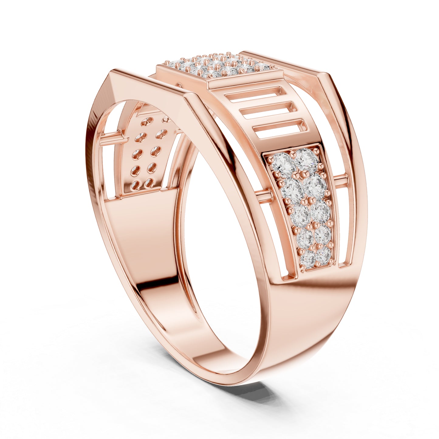 18K White Gold Round Lab-Grown Diamond Anniversary Gift Ring for Women | Pure Carat