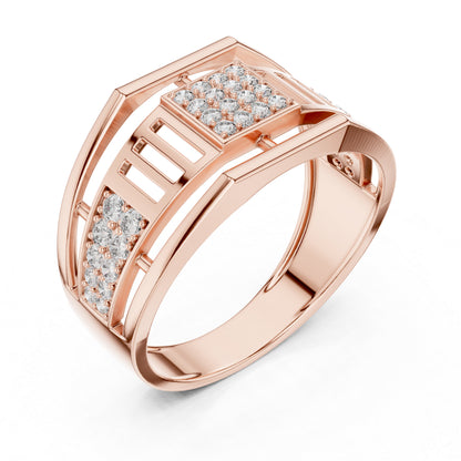 18K White Gold Round Lab-Grown Diamond Anniversary Gift Ring for Women | Pure Carat