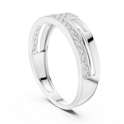 14K Yellow Gold Round Lab-Grown Diamond Drop Ring for Party Wear | Pure Carat