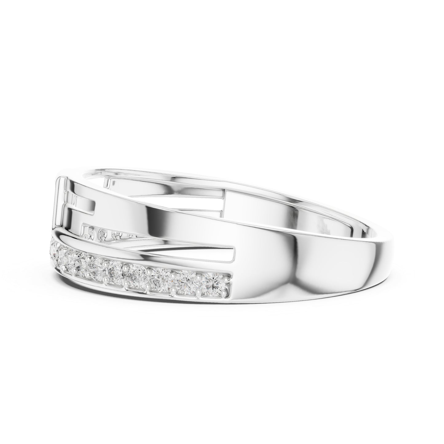 14K Yellow Gold Round Lab-Grown Diamond Drop Ring for Party Wear | Pure Carat