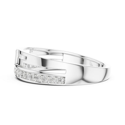 14K Yellow Gold Round Lab-Grown Diamond Drop Ring for Party Wear | Pure Carat